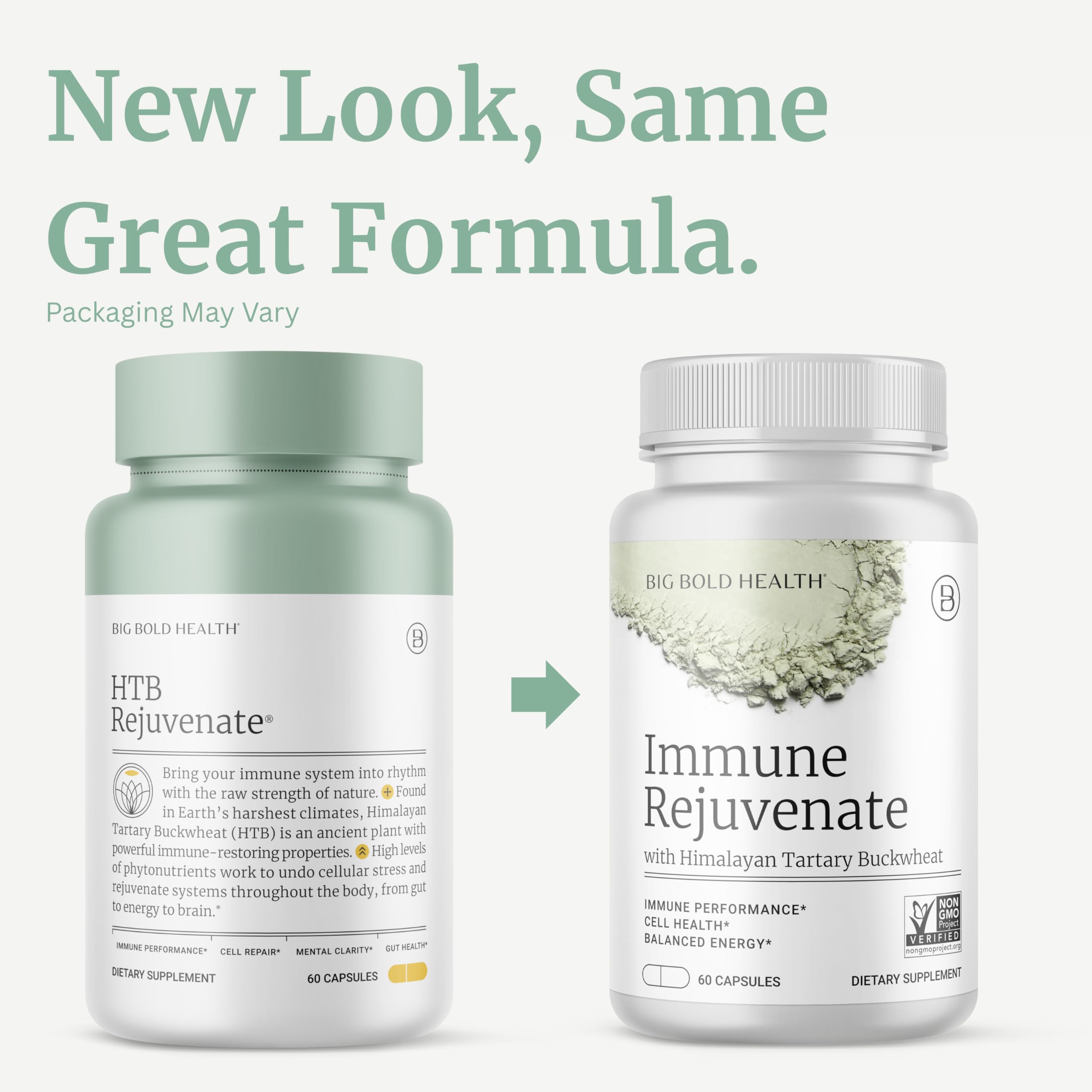 BIG BOLD HEALTH HTB Immune Rejuvenate - Polyphenols Supplement for Immune Support with Himalayan Tartary Buckwheat - Gluten Free, Dairy Free, Non-GMO Formula - 60 Vegetarian Capsules BIG BOLD HEALTHAu supplements