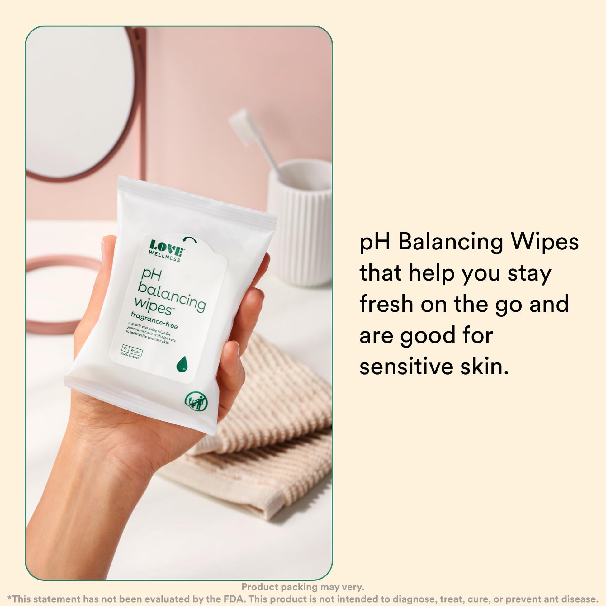 Love Wellness pH Balancing Wipes for Women | Feminine Hygiene for Cleansing with Aloe Vera Love WellnessAu supplements