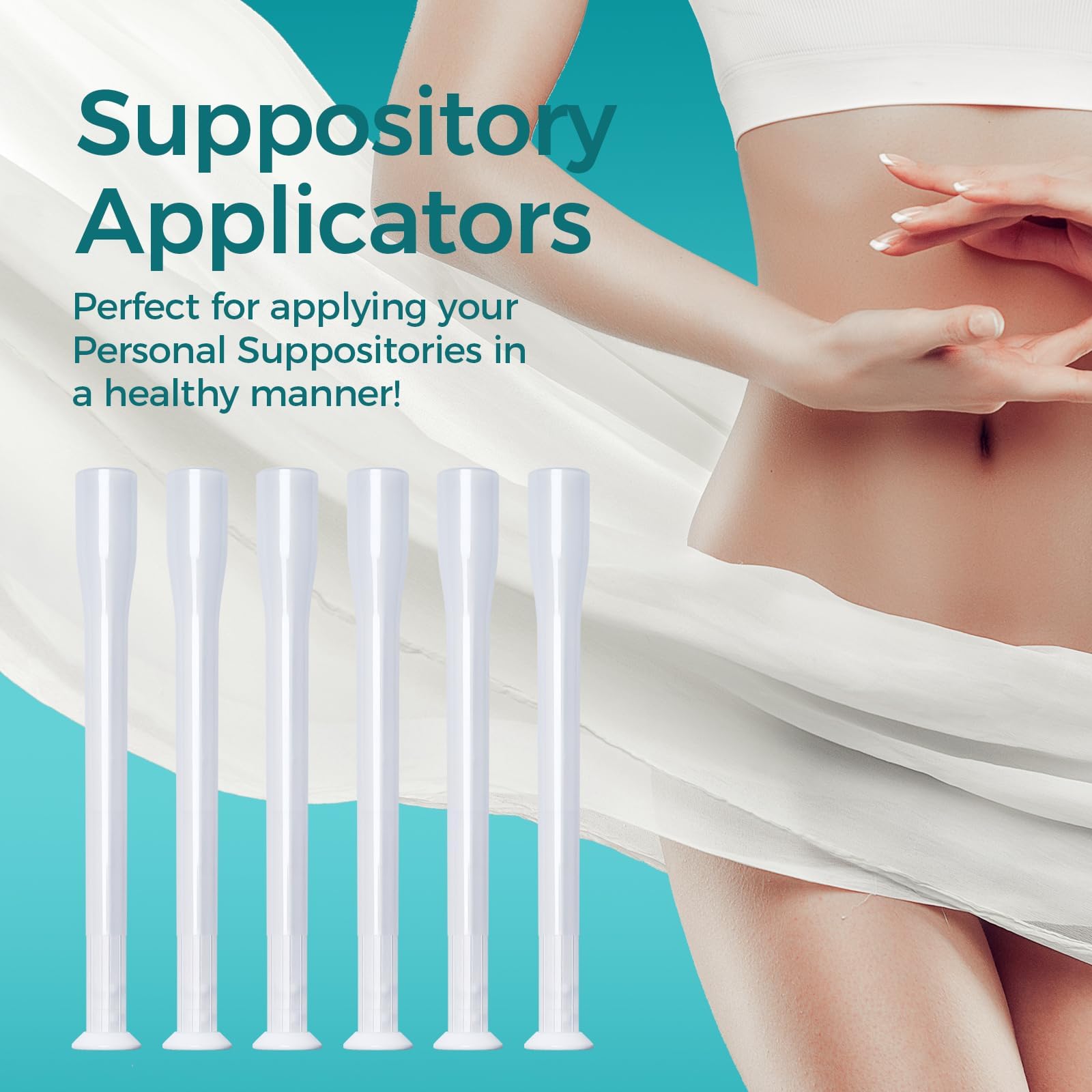 Dizzily 30 Pack Disposable Vaginal Suppository Applicators for Women, Individually Wrapped, Hygienic - Fits Most Boric Acid Suppositories, Pills, Tablet, Cap-sules and Feminine Care Applicator DizzilyUS supplements