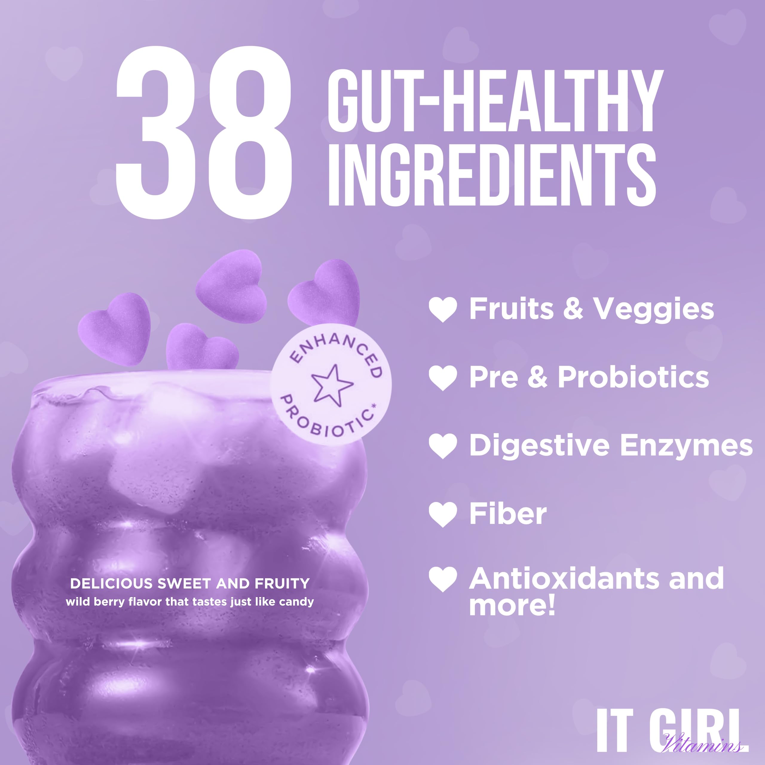 Gut Health Cleanse Detox Gummies for Women & Teens – Probiotics, Prebiotics, Digestive Enzymes & Superfoods Greens Blend – Vegan Daily Digestive Supplement for Bloating Relief, Debloat & Gut Wellness It Girl VitaminsAu supplements