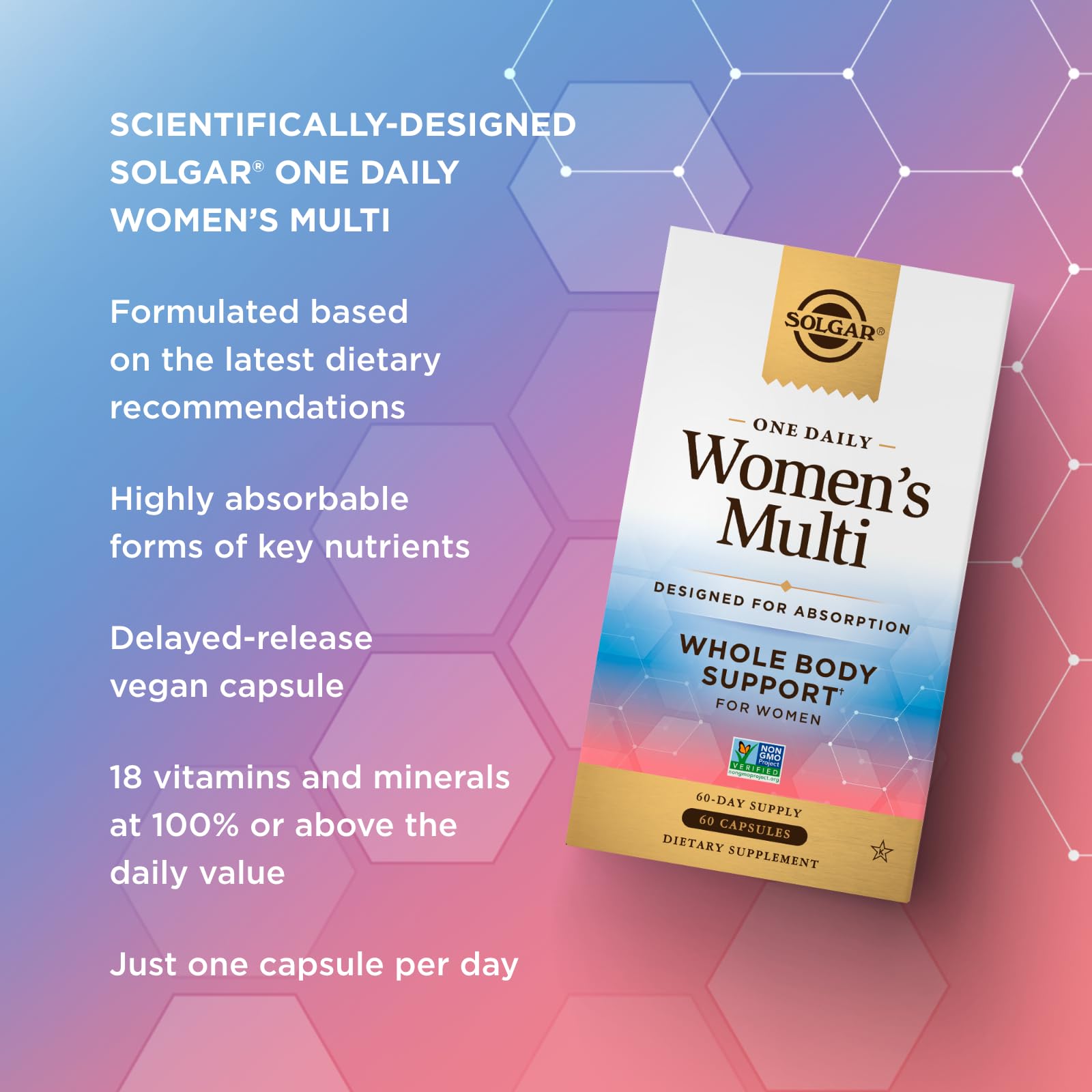 SOLGAR One a Day Women & Mens Bundle:Daily Women's Multi Whole Body Support, 60 Servings + Daily Men's Multivitamin Whole Body Support Supplement, 60 Servings SOLGARUS supplements