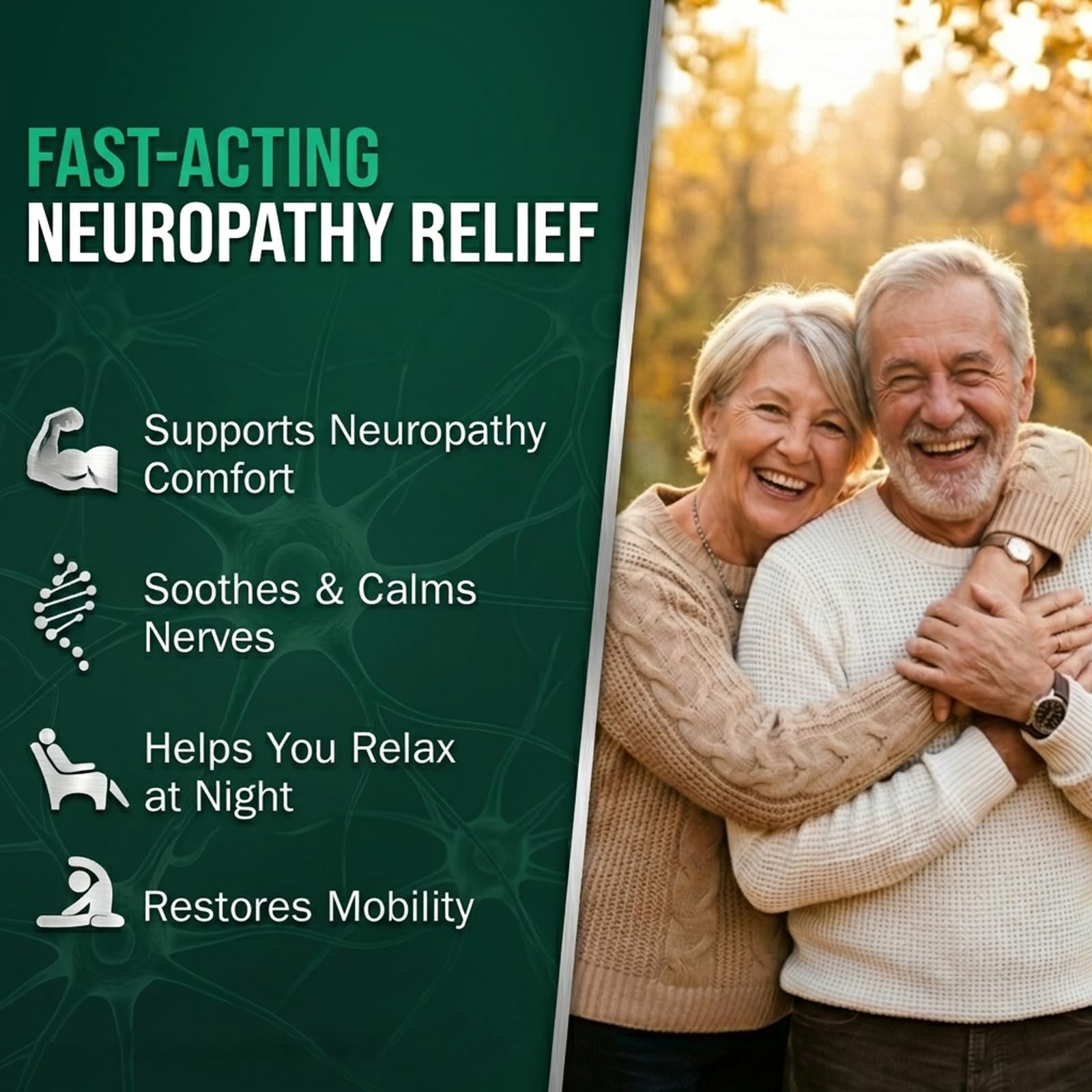 Neuropathy Pain Relief for Feet & Legs, Plant-Based Neuropathy Cream with Arnica, MSM & Vitamin B6 Soothing Formula, Fast-Acting Nerve Pain Relief Cream, Fast-Absorbing,Non-Greasy Daily Support-2.12OZ QQBBMZZAu supplements