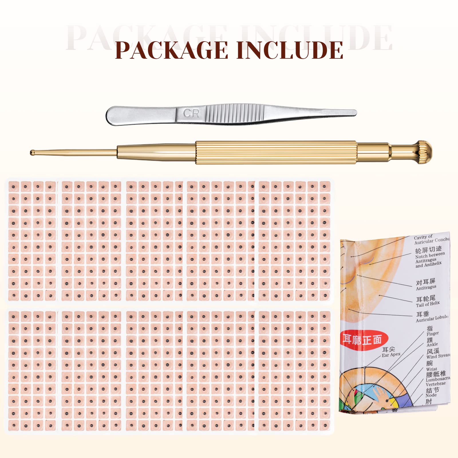 1200 Piece Acupressure Ear Beads Ear Counts Acupuncture Acupressure Tools Disposable HonosonAu supplements