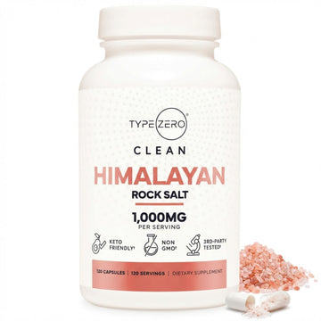 Type Zero Himalayan Rock Salt Capsules (120 Capsules) (1000mg per Serving) Type ZeroUS supplements
