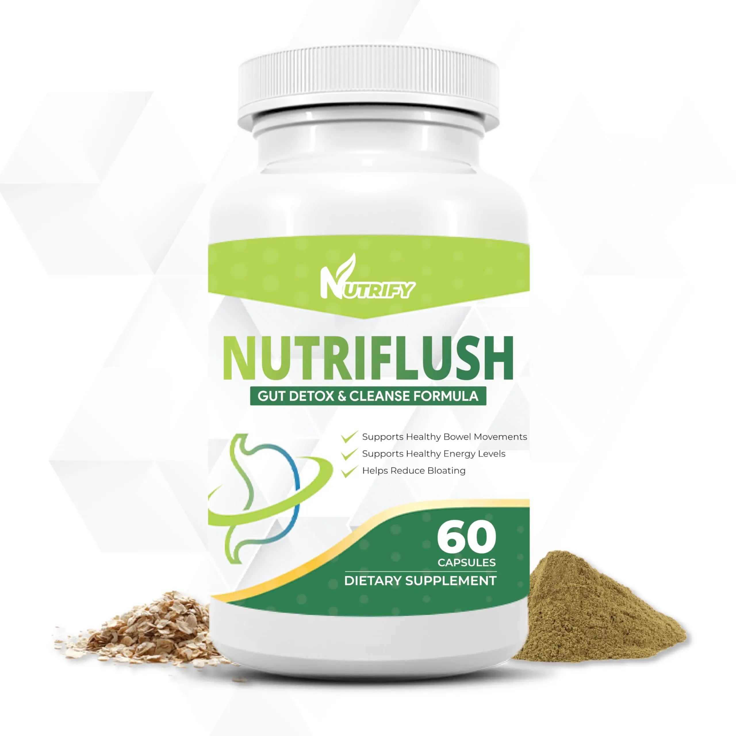 NutriFlush - Powerful Colon Support & Gut Cleanse Formula, High Absorption, GMO Free, Made in USA GenericAu supplements