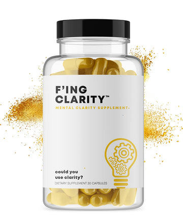 F'ing Clarity - Clarity, Memory + Brain Boosting Nootropic Supplement | Bacopa Extract, Phosphatidylserine 20%, Gingko Biloba Extract, Rhodiola Rosea Extract, DMAE Bitrartrate, B-12, Huperzine A F'ingAu supplements