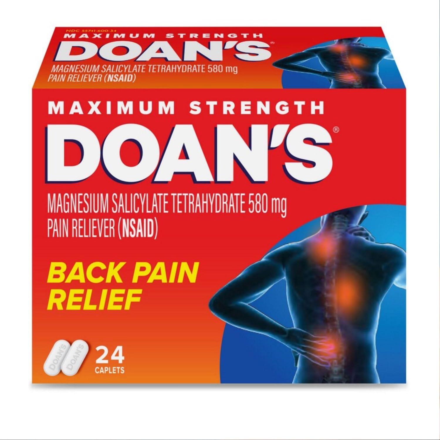 Doans Extra Strength Pain Reliever 24 Count (Pack of 4) DoansAu supplements