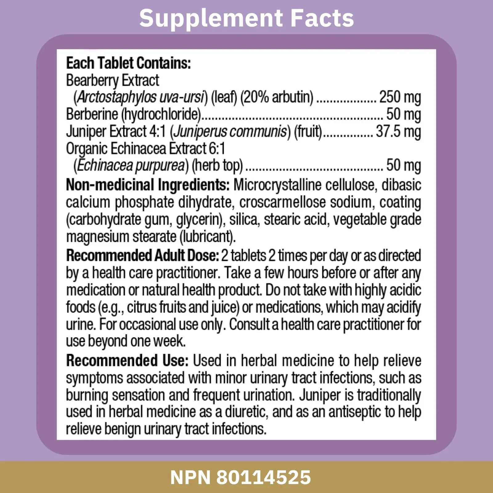 Bioclinic Naturals Urinary-Pro 60 Tablets Bioclinic NaturalsAu supplements