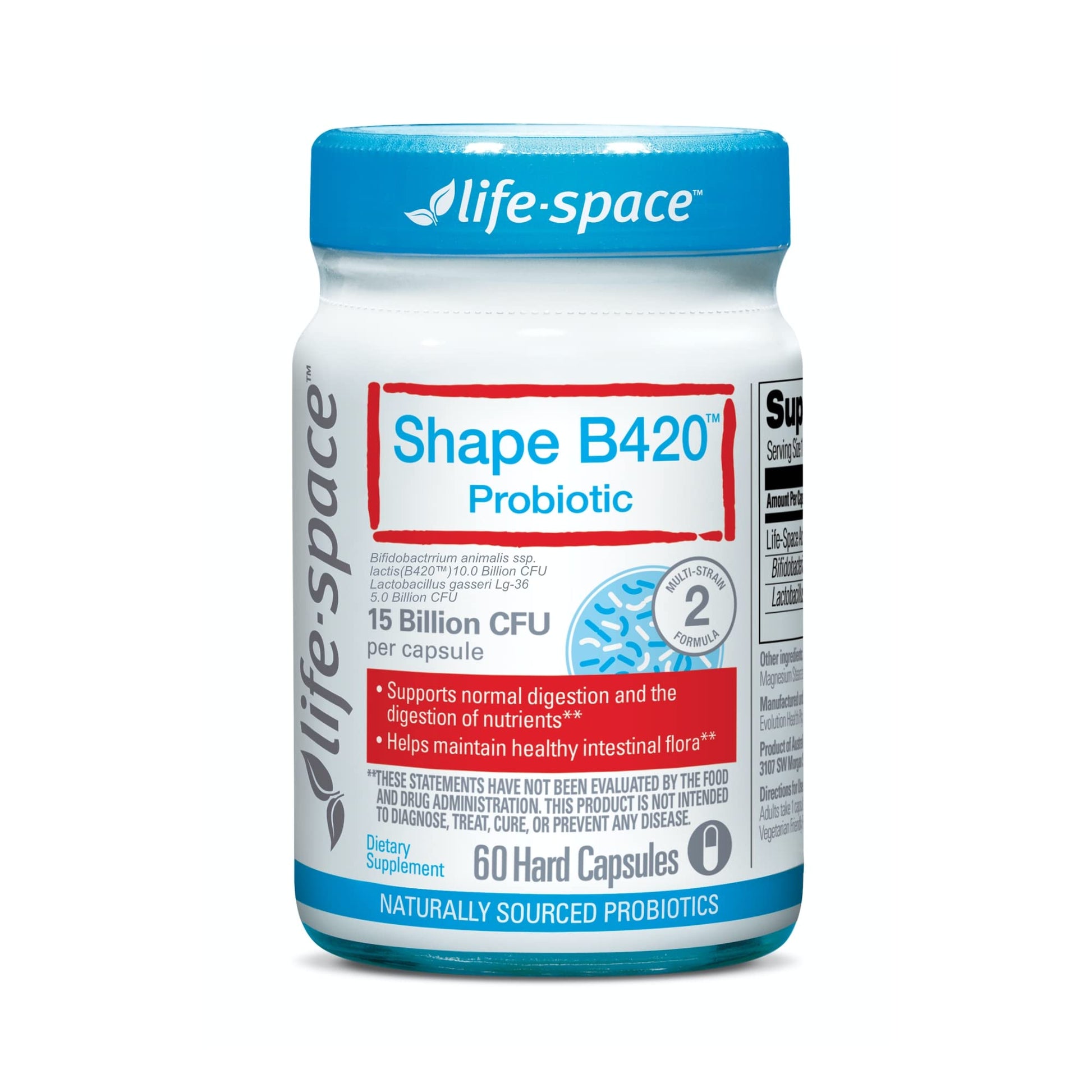 Life-Space Shape B420™ Probiotics, Clinically Studied Strains, Supplement for Women and Men Life-SpaceAu supplements