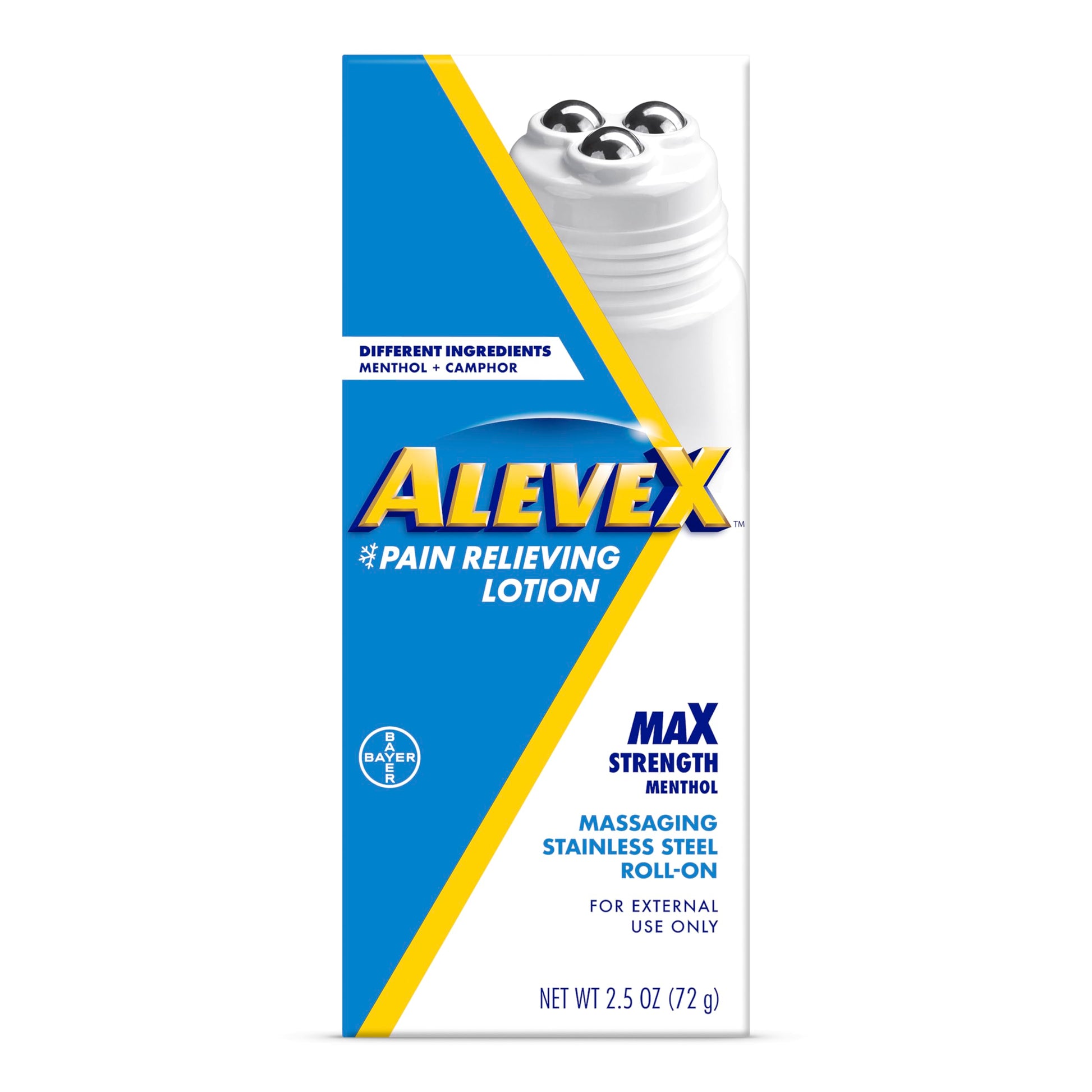 AleveX Topical Pain Relief Lotion with Rollerball Applicator - Long Lasting Arthritis and Muscle Pain Relief, 2.5 oz AleveAu supplements