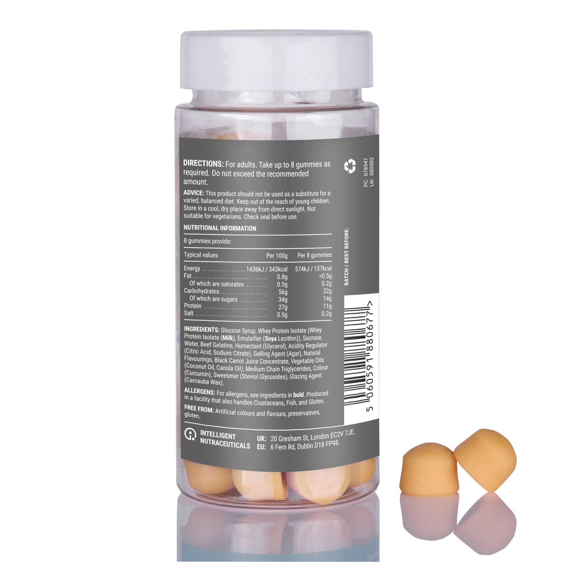Protein 11g Gummies by Known Nutrition | Help Build and Maintain Healthy Muscle Mass KnownAu supplements