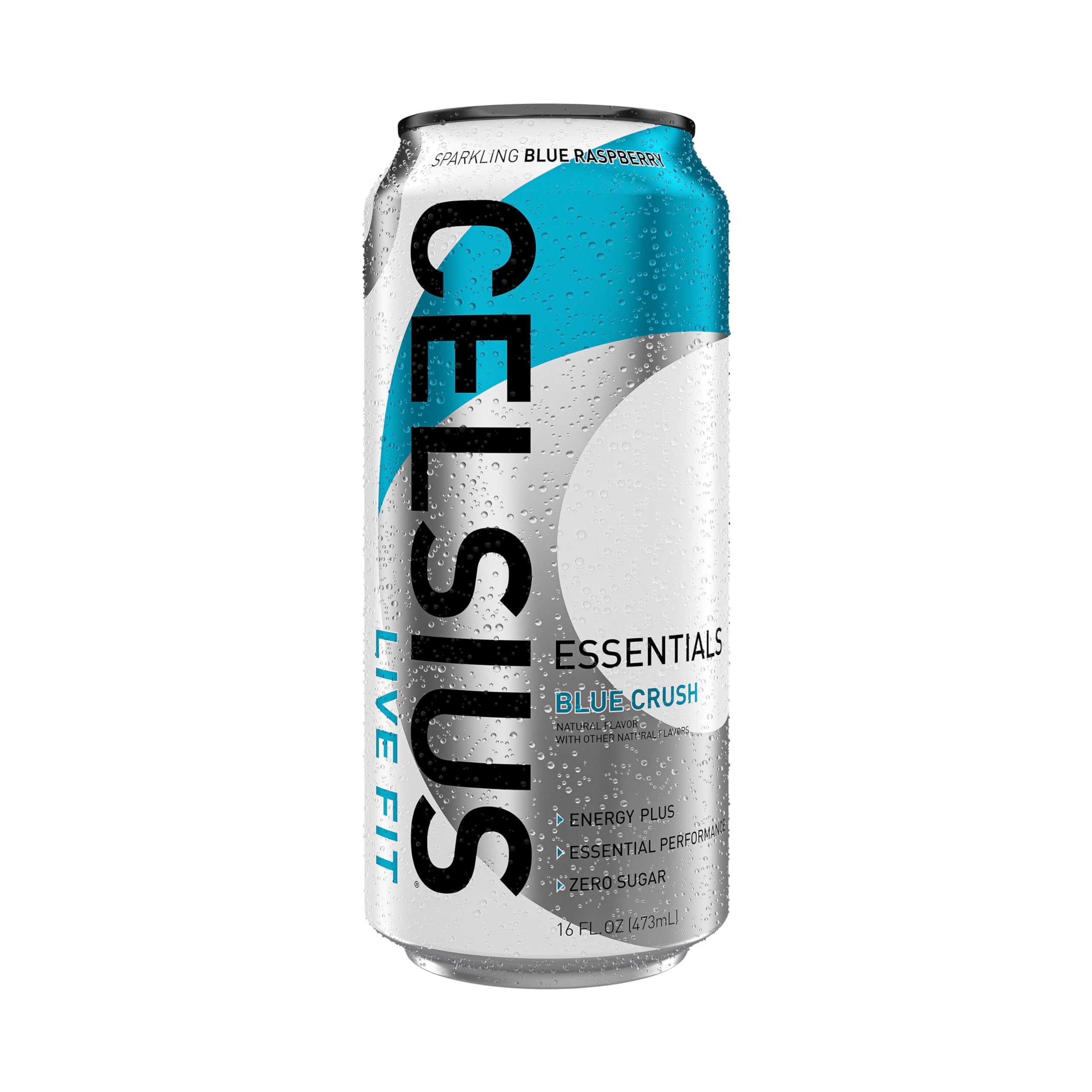 CELSIUS ESSENTIALS, Sparkling Blue Crush, Performance Energy Drink 16 Fl Oz (Pack of 12) CELSIUSUS supplements