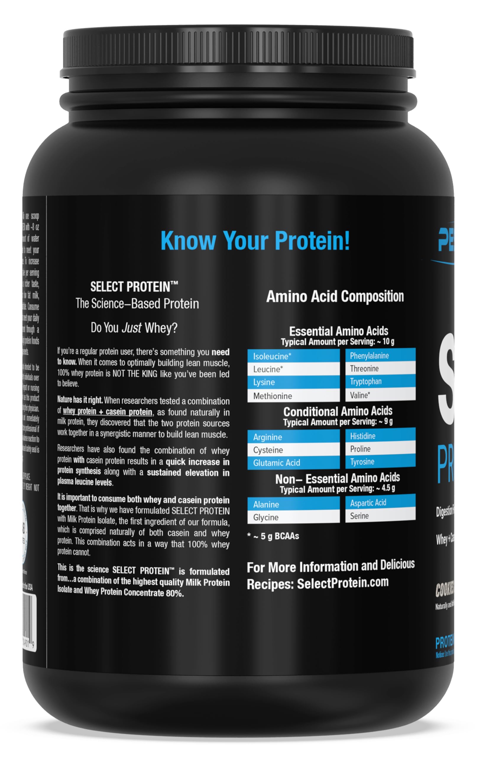 PEScience Select Protein, Cookies and Cream, 27 Serving, Premium Whey and Casein PEScienceUS supplements