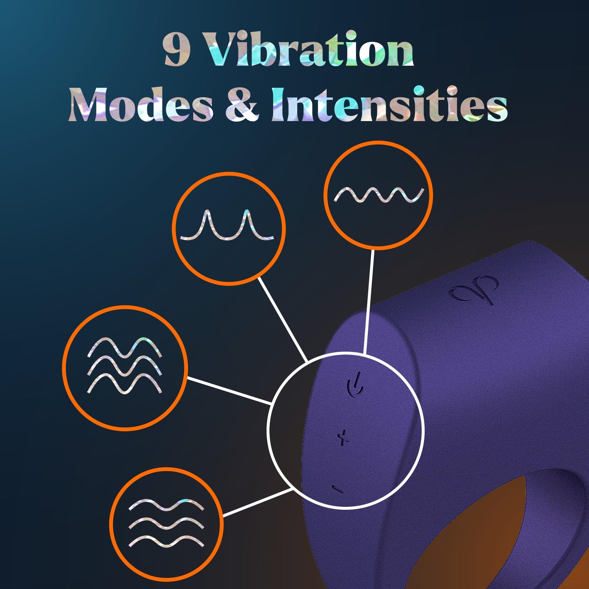 Promescent Cock Ring with 9 Vibrating Intensities, Sex Toys for Men, Penis Ring Vibrator for Better Erections, Silicone Sex Toy, Clitoral Stimulator for her, Intimate Couples Toys PromescentAu supplements