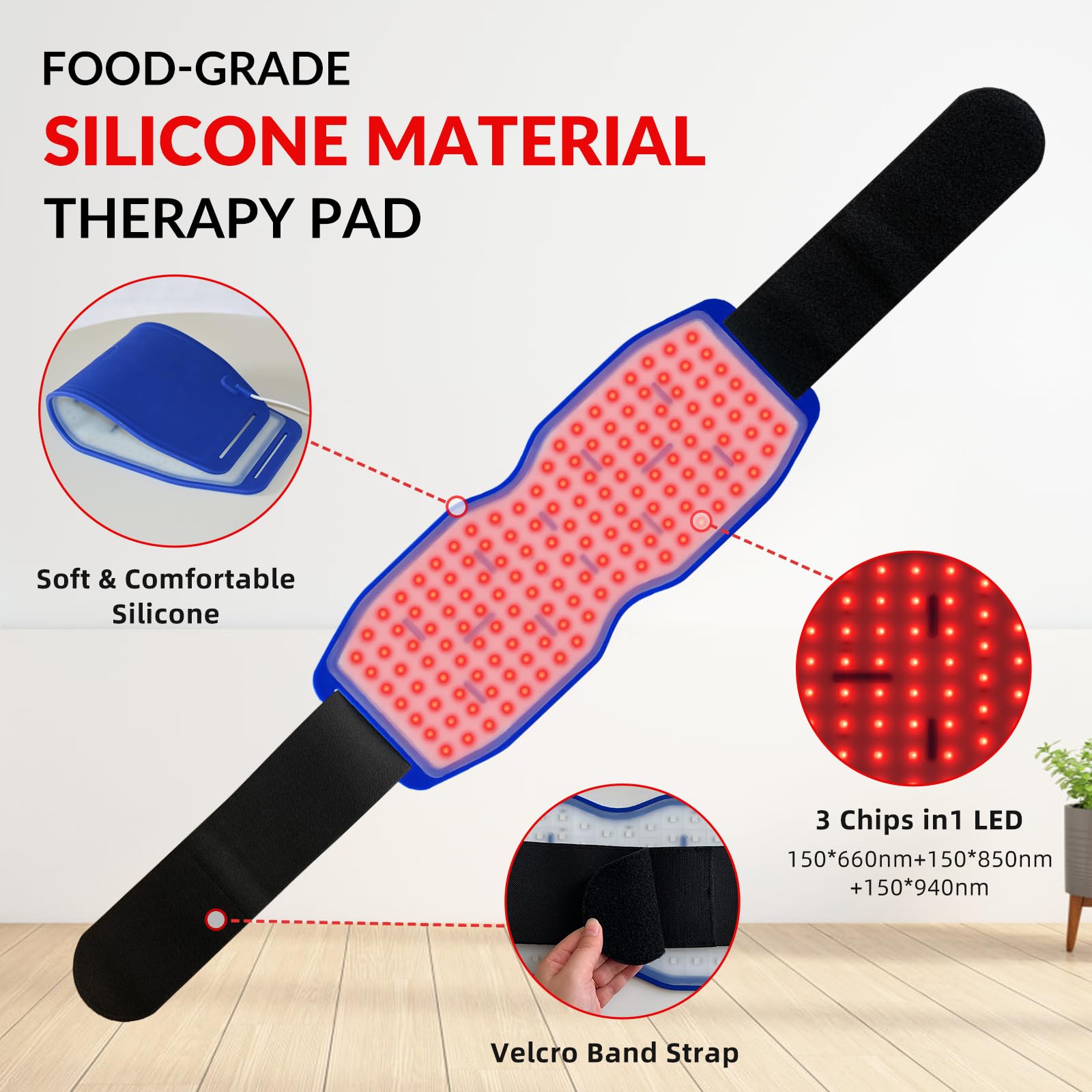 Yoveck Red Light Therapy Belt, Silicone Red Light Therapy Pad Near Infrared Light Therapy YoveckAu supplements