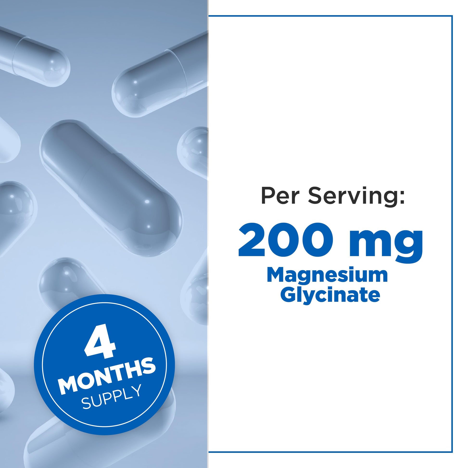 PlantVital Magnesium Glycinate 200mg - Supports Restful Sleep, Muscle & Nerve Function, Normal Heart & Bone Health - Feel Calm & Relax - Vegan, Third Party Tested, Gluten Free, Non-GMO - 120 Capsules PlantvitalAu supplements