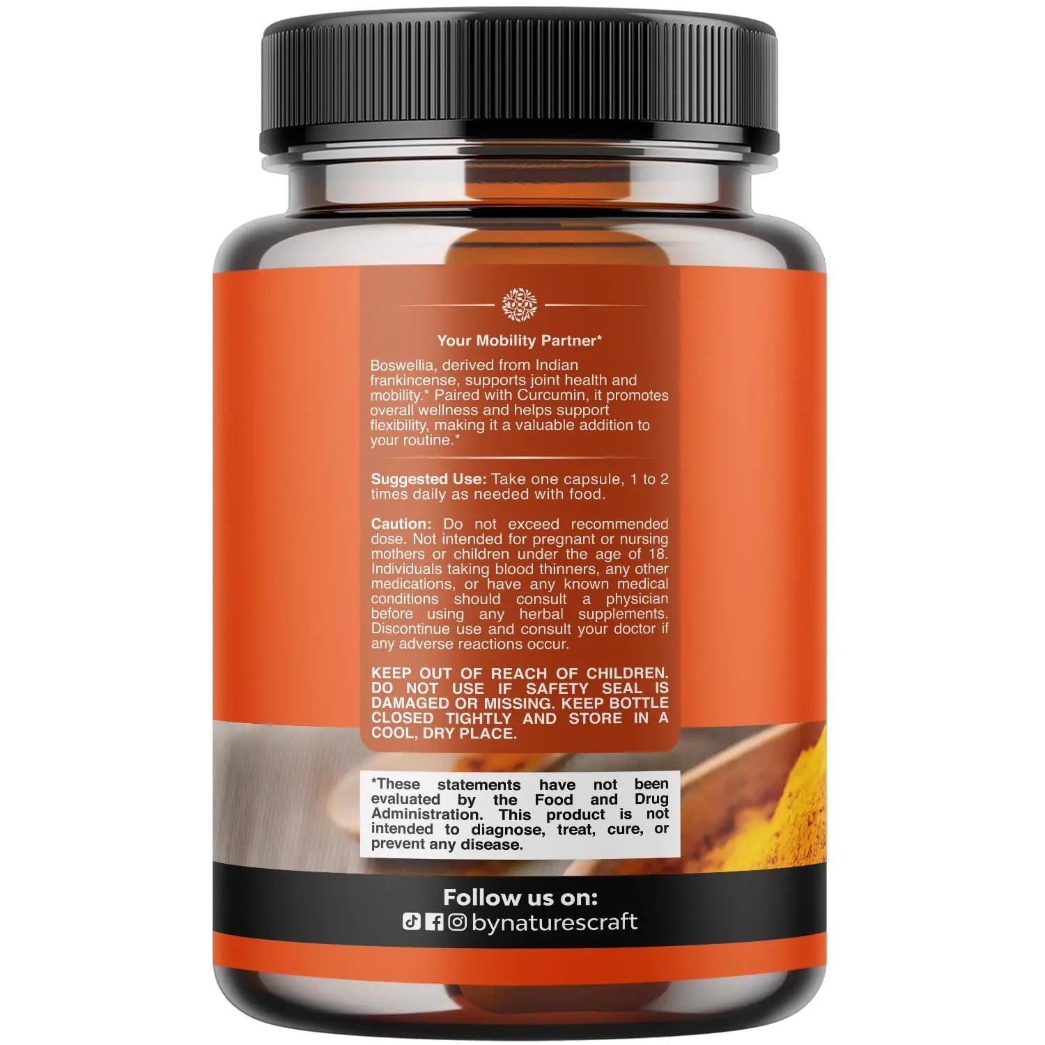 Boswellia Extract Capsules with Turmeric - Advanced Immune Health Support Supplement - Turmeric & Boswellia Serrata Capsules 500mg per Serving for Body Detox & Healthy Joints - 90 Count Natures Craftnz supplements
