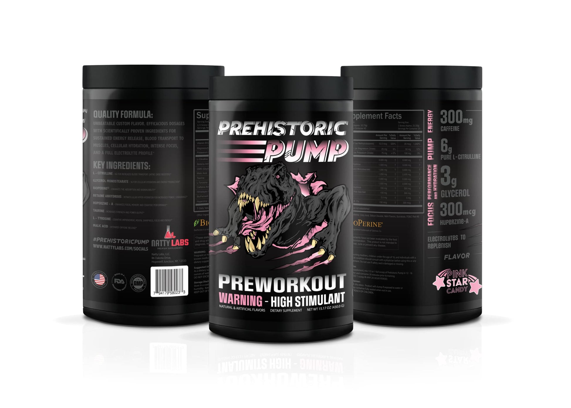 Natty Labs Prehistoric Pump Pre Workout - Preworkout Energy Supplement · 300mg Caffeine Natty LabsAu supplements