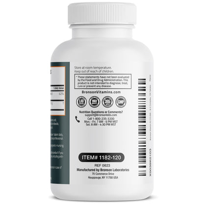 Bronson Basics Vitamin K2 D3 (MK7) Supplement Non-GMO Formula 5000IU (125 mcg) BronsonUS supplements