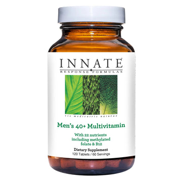 Innate Response Formulas Men’s 40+ Multivitamin - Daily Multivitamin for Men 40 and Over - Iron-Free - Includes Vitamins B12, B6, and D3 Innate Response FormulasAu supplements