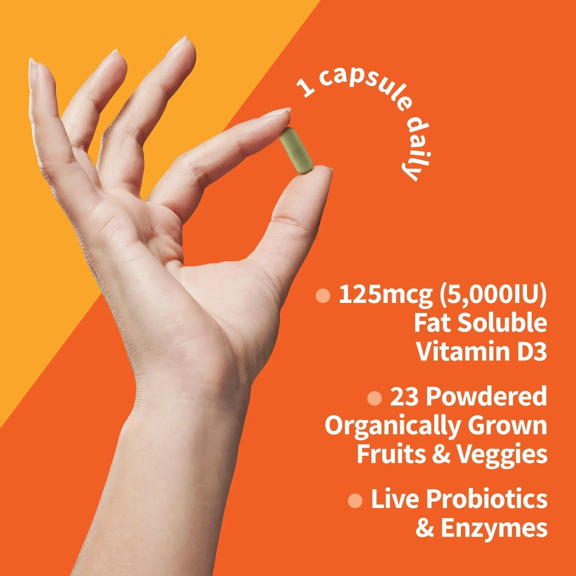 Garden of Life Organics Women's Once Dail,y 60ct & Vitamin Code Vitamin D3 5,000IU, 60ct Garden of LifeAu supplements