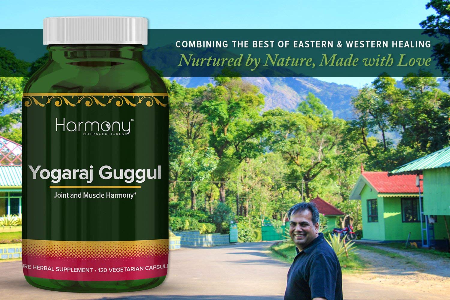 Harmony Nutraceuticals Yogaraj Guggulu - Organic - 120 Capsules - Ayurvedic Herbs for Pain in The Muscles, Nerves & Joints Harmony NutraceuticalsAu supplements