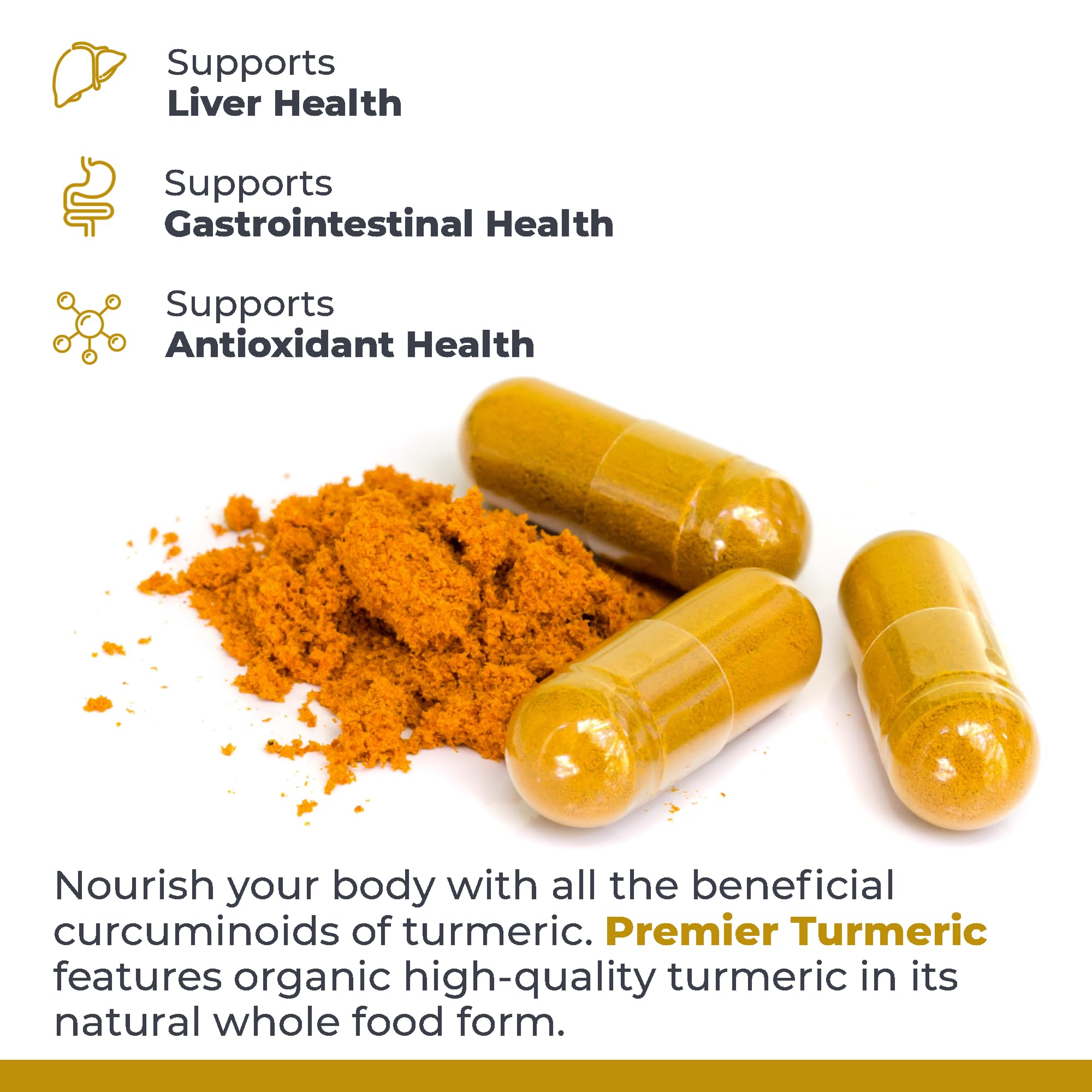 Premier Research Labs Premier Turmeric Capsules - Turmeric Curcumin Supplement, Liver Support, 500 mg of Curcuma Per Capsule - 60 Vegetarian Capsules Premier Research LabsAu supplements