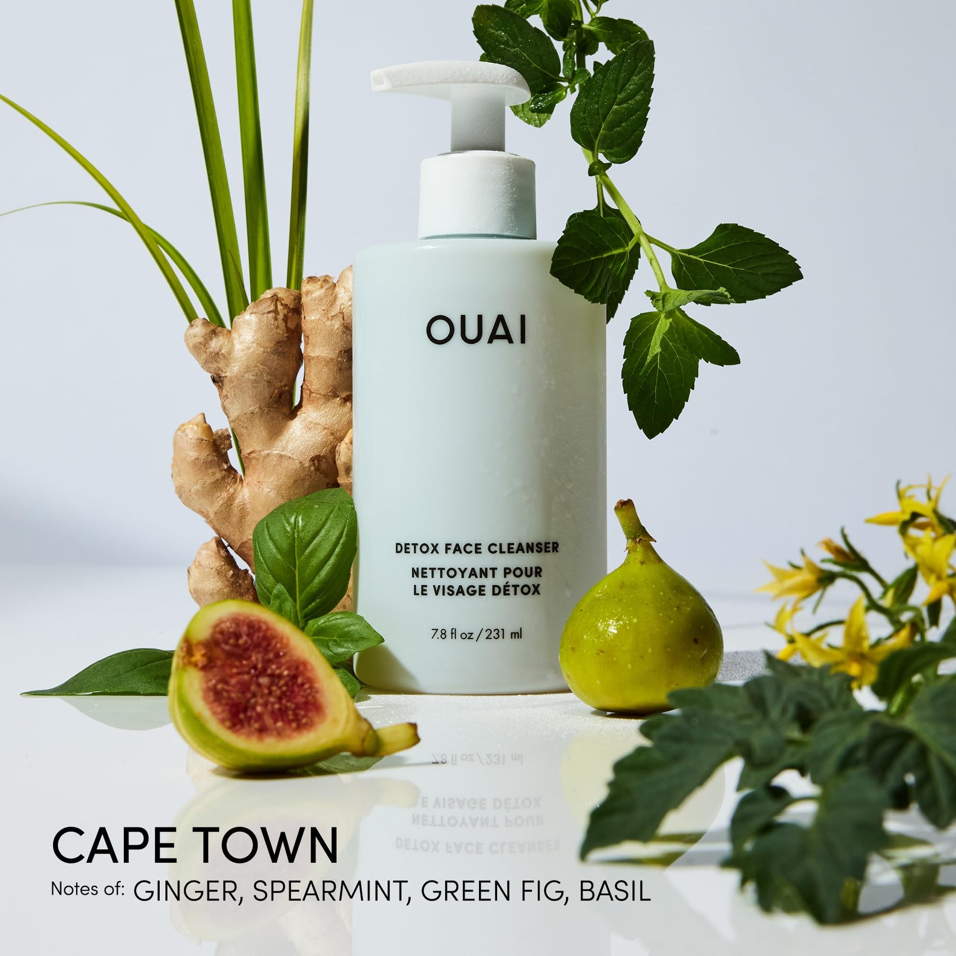 OUAI Detox Shower Routine Bundle - Gentle Detox Face Cleanser (7.8 Oz) and Clarifying Shampoo with Apple Cider Vinegar (10 Oz) - Removes Dirt, Oil, Product, Makeup, and Sunscreen - 2-Piece Bundle OUAIAu supplements