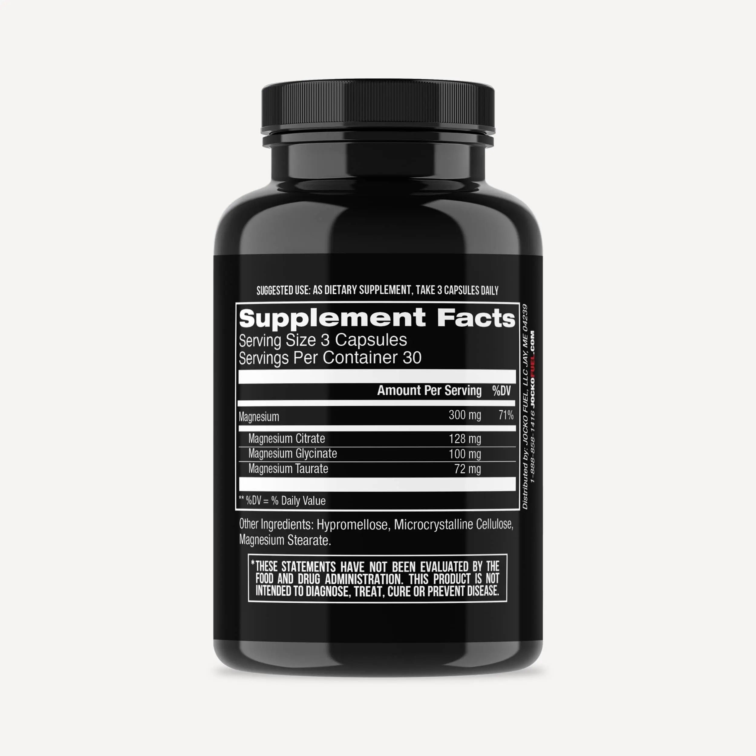 Jocko Fuel Magnesium Complex Supplement - Magnesium Glycinate, Citrate, & Taurate Capsules Dietary Supplement for Muscle Recovery & Relaxation, Heart, Nerve, Bone Support, & Sleep 30-Day Supply Jocko Fuelnz supplements