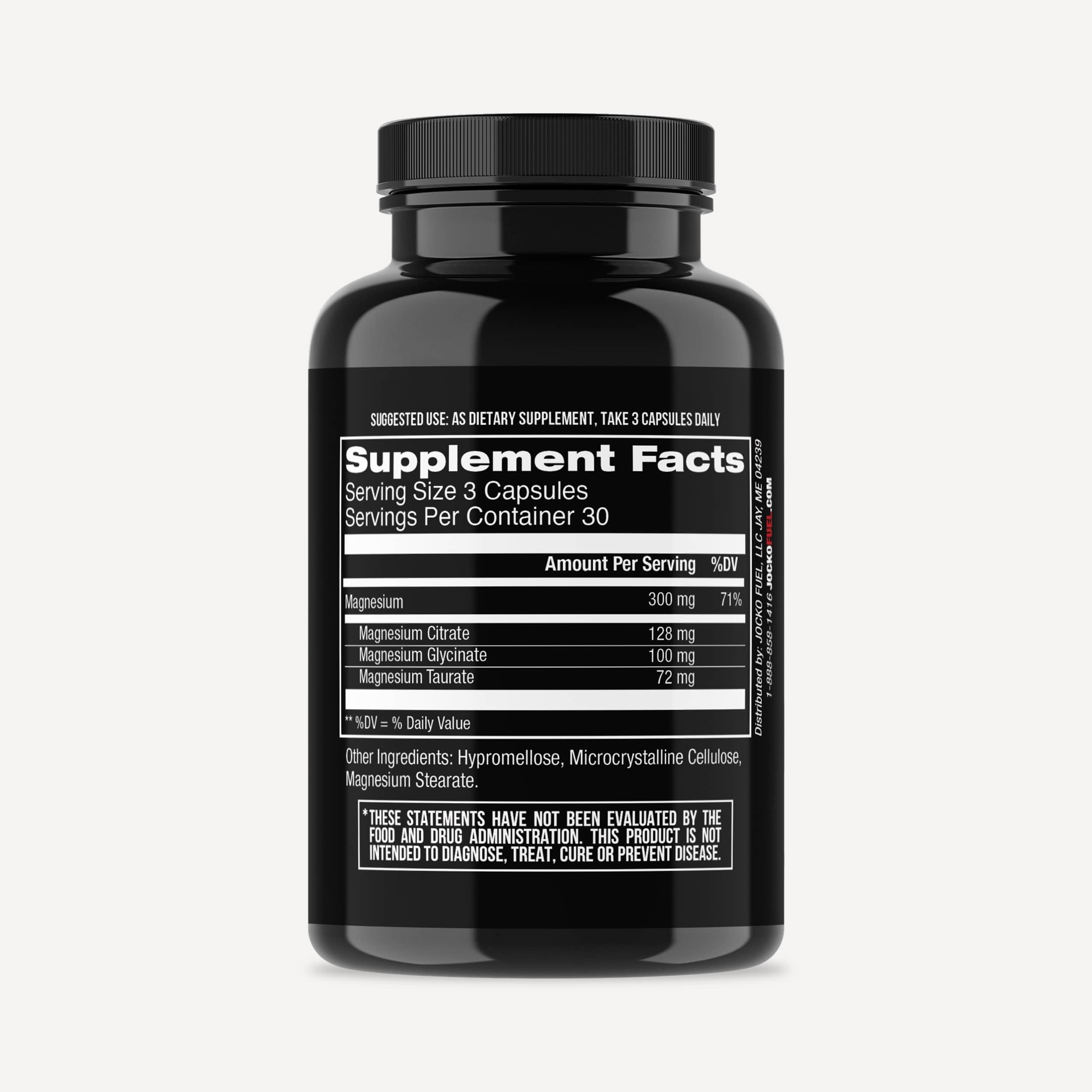 Jocko Fuel Magnesium Complex Supplement - Magnesium Glycinate, Citrate, & Taurate Capsules Dietary Supplement for Muscle Recovery & Relaxation, Heart, Nerve, Bone Support, & Sleep 30-Day Supply Jocko FuelAu supplements