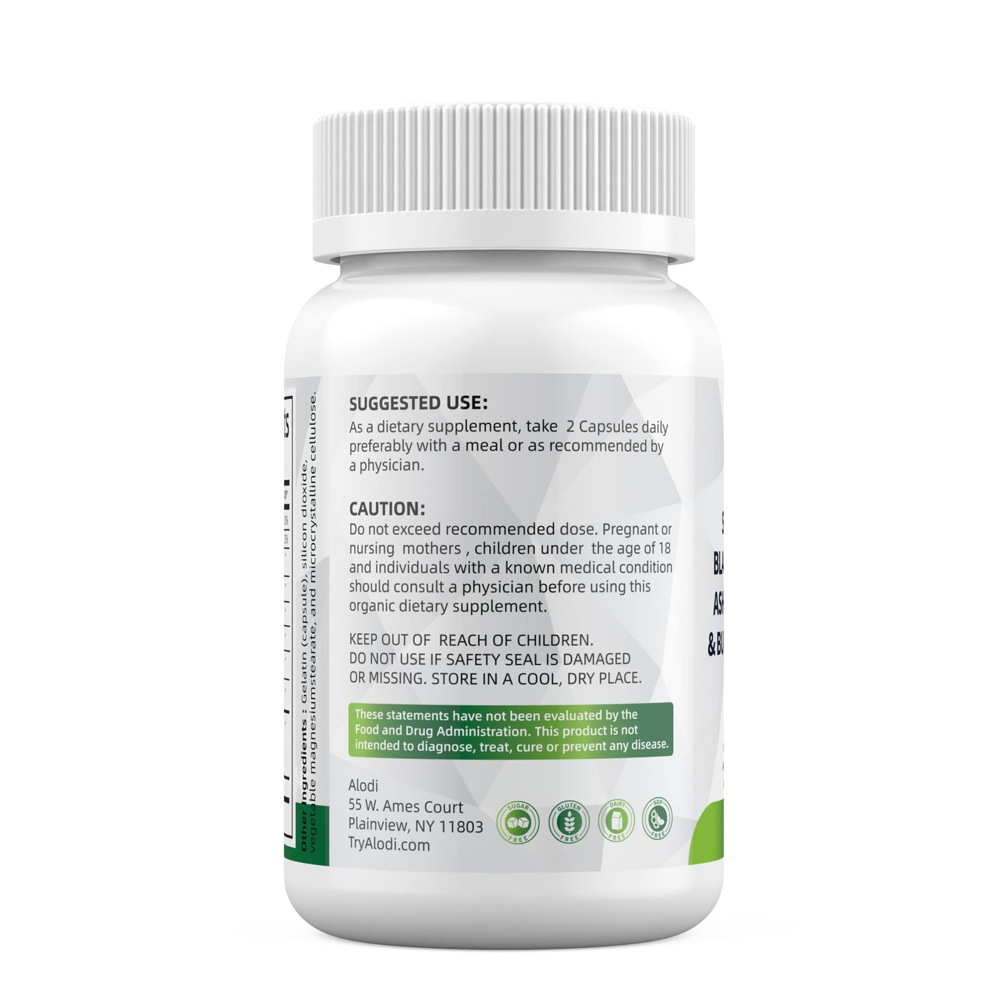 Sea Moss 3000mg Black Seed Oil 2000mg Ashwagandha 1000mg Turmeric 1000mg AlodiUS supplements