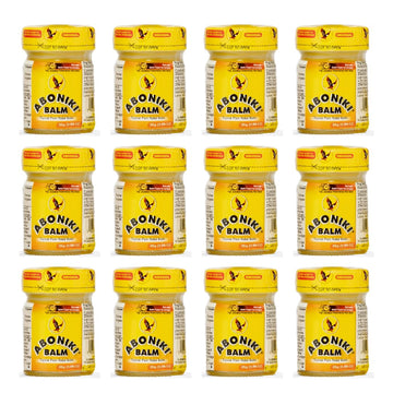Aboniki Powerful Topical Pain Relief Balm with Natural Ingredients | Fast-Acting Soothing Relief for Joints & Muscle Pain, Soreness, Cramps | Long Lasting Full Body Rub (12 Plastic Jars) AbonikiAu supplements