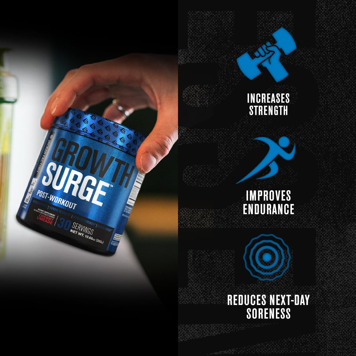 Jacked Factory Growth Surge Creatine Post Workout w/L-Carnitine - Daily Muscle Builder Jacked FactoryAu supplements