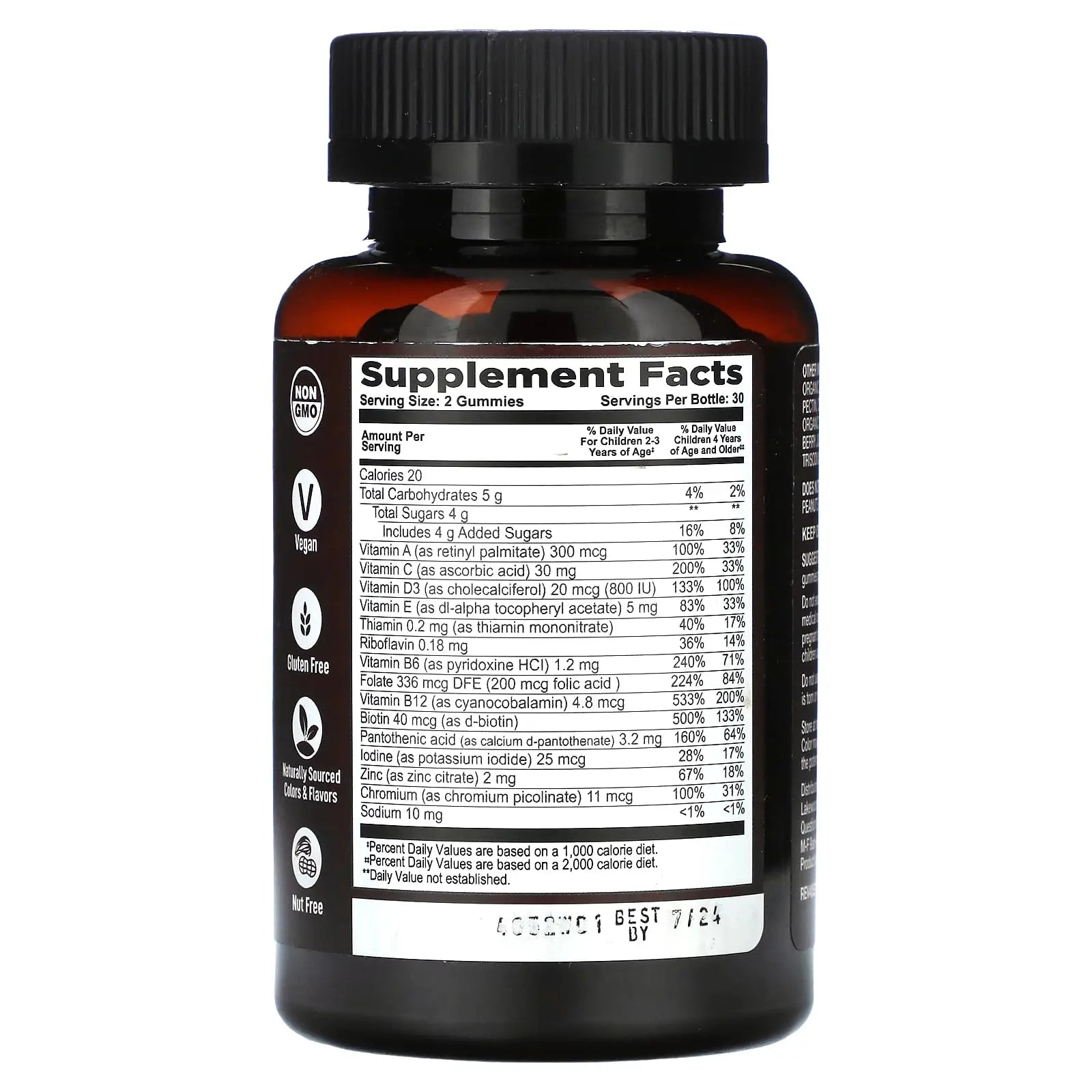 YumVs Strong Earth Kids Organic Gummies, Multi Vitamin, Berry, 60 Gummies Aus HealthcareAu supplements