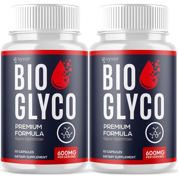(2 Pack) Bio Glyco Capsules, Official BioGlyco Blood Health Support Pills with All Natural Ingredients, Advanced Blood Optimizer with Maximum Strength Premium Vitamins for Women & Men (120 Capsules) SyvorAu supplements