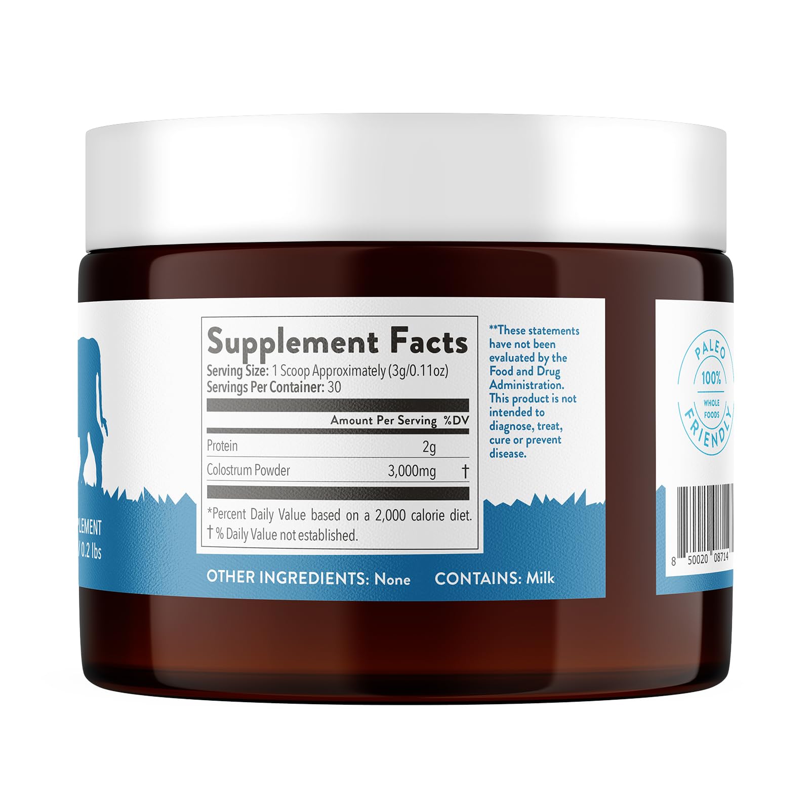 Equip Foods Core Colostrum - 100% Grass Fed Colostrum Powder 3,000mg, 40% IgG EquipUS supplements