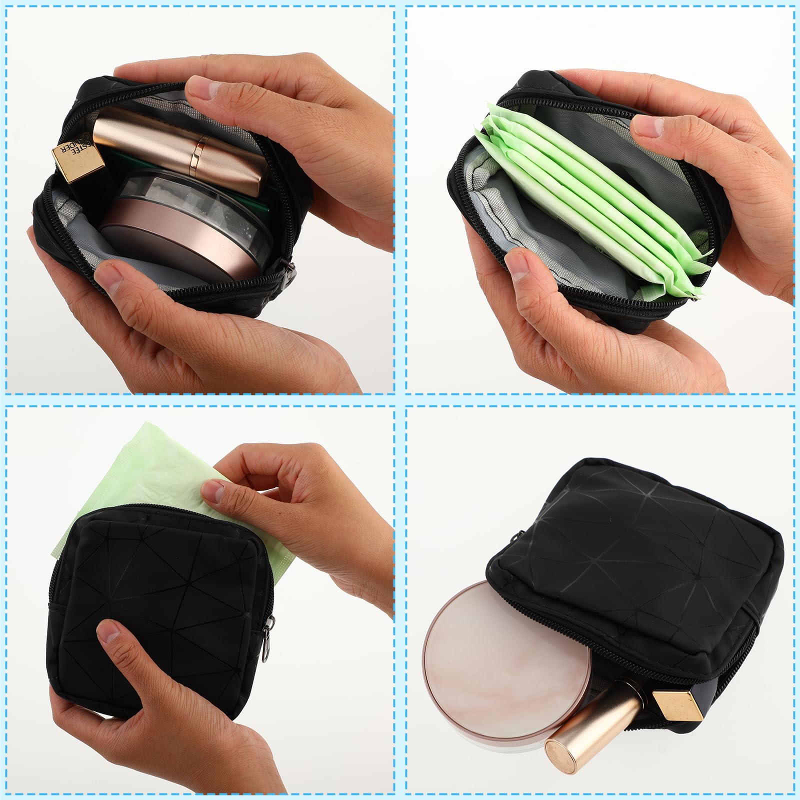 Ouligay Period Bag Sanitary Napkin Storage Bag Tampon Bag Tampon Pad Holder for Purse Menstrual Pad OuligayAu supplements