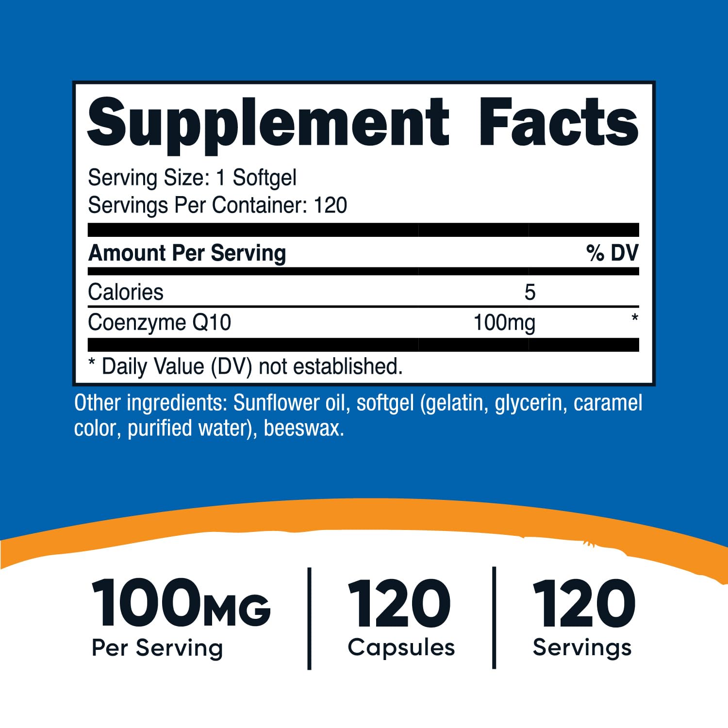 Nutricost CoQ10 Softgels (120 Servings / 100 Mg CoQ10 Per Serving) | Better Absorption NutricostUS supplements
