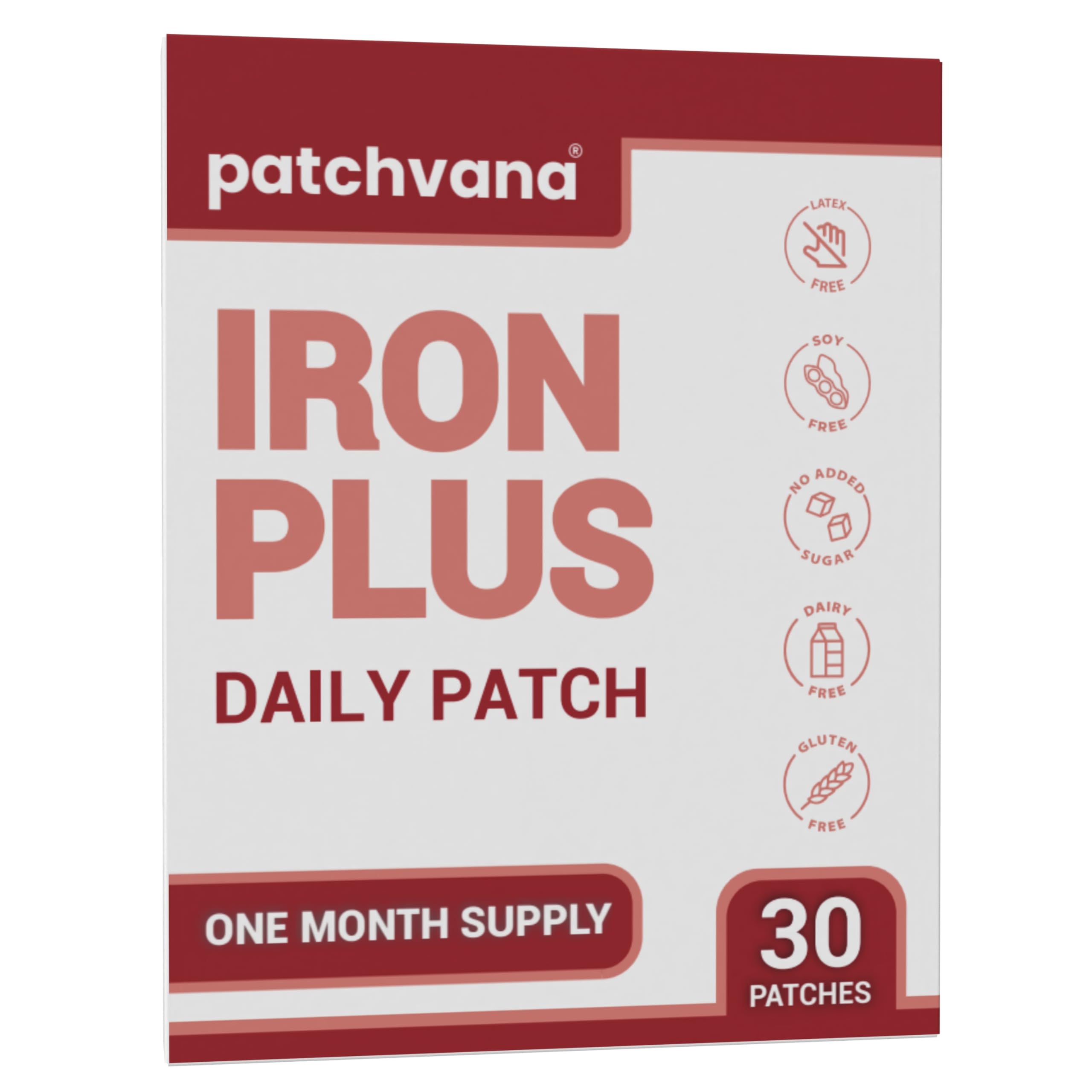 Patchvana Iron Plus Patch for Women & Men, 1 Month Supply, 30 Patches PatchvanaAu supplements
