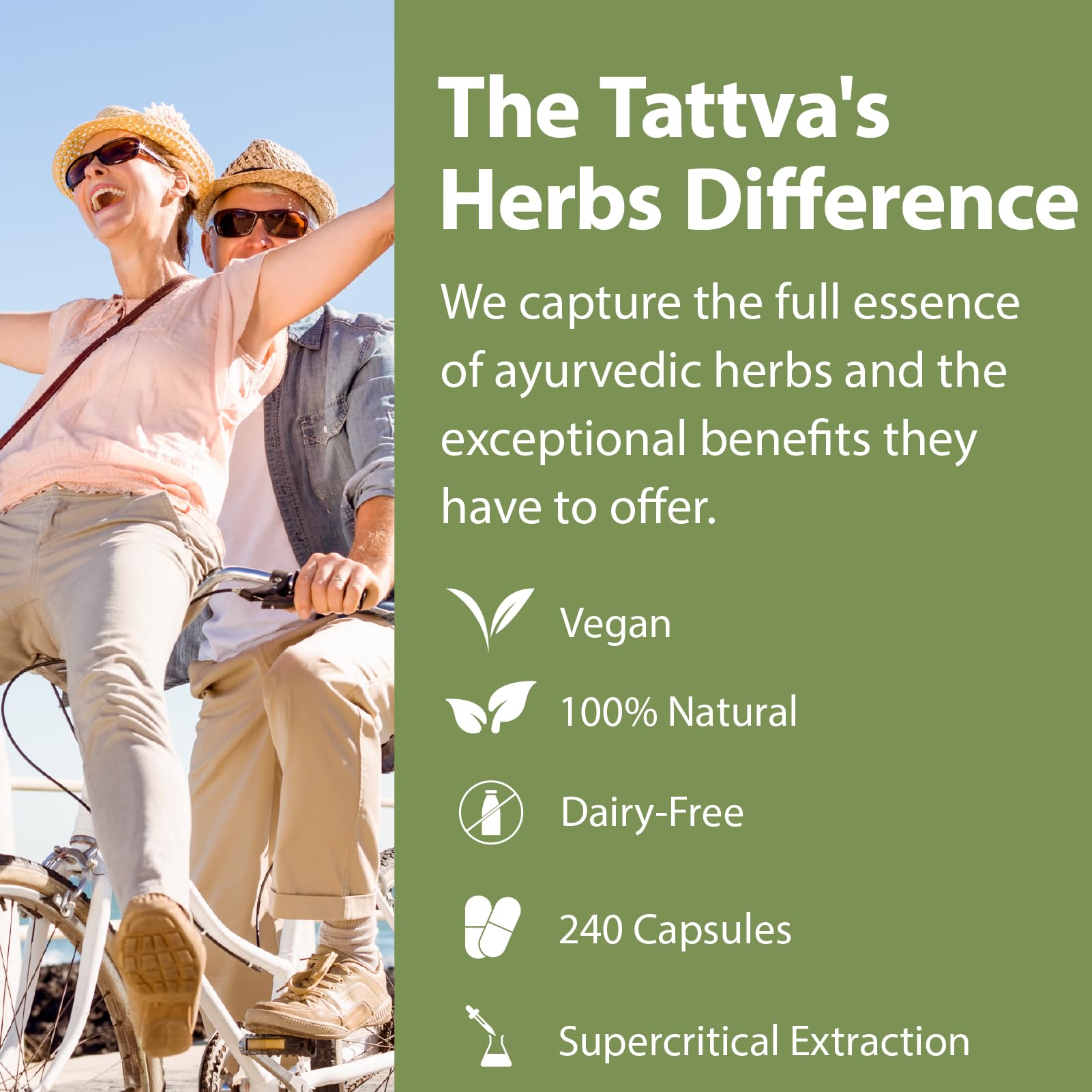 Tattva's Herbs Cardiopure Herbal Ayurvedic Supplement Vegetarian Capsules, Ashwagandha, Rauwolfia, & Arjuna Full Spectrum Co2 Extracts, Veggie Capsules, 240 Count, 25 Years of Premium Service Tattva's HerbsAu supplements
