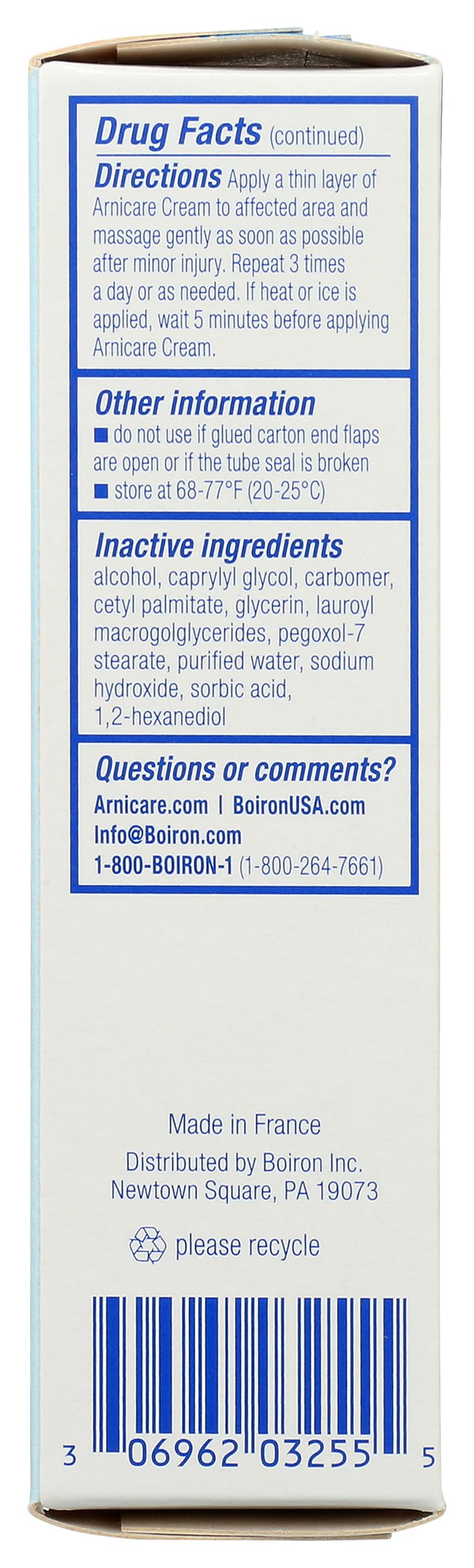 Boiron Arnicare Cream, Homeopathic Medicine for Pain Relief, 1.3 Ounce (Pack of 1) BoironAu supplements