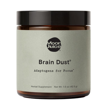 Moon Juice Brain Dust - Adaptogenic Mushroom Supplement for Memory & Focus - Lion’s Mane, Ginkgo Biloba & Ashwagandha - Caffeine-Free, Vegan Brain Supplement - 1.5 oz Moon JuiceUS supplements
