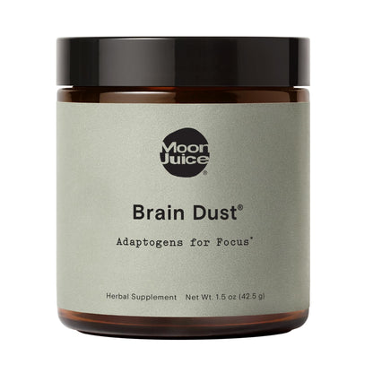Moon Juice Brain Dust - Adaptogenic Mushroom Supplement for Memory & Focus - Lion’s Mane, Ginkgo Biloba & Ashwagandha - Caffeine-Free, Vegan Brain Supplement - 1.5 oz Moon JuiceUS supplements