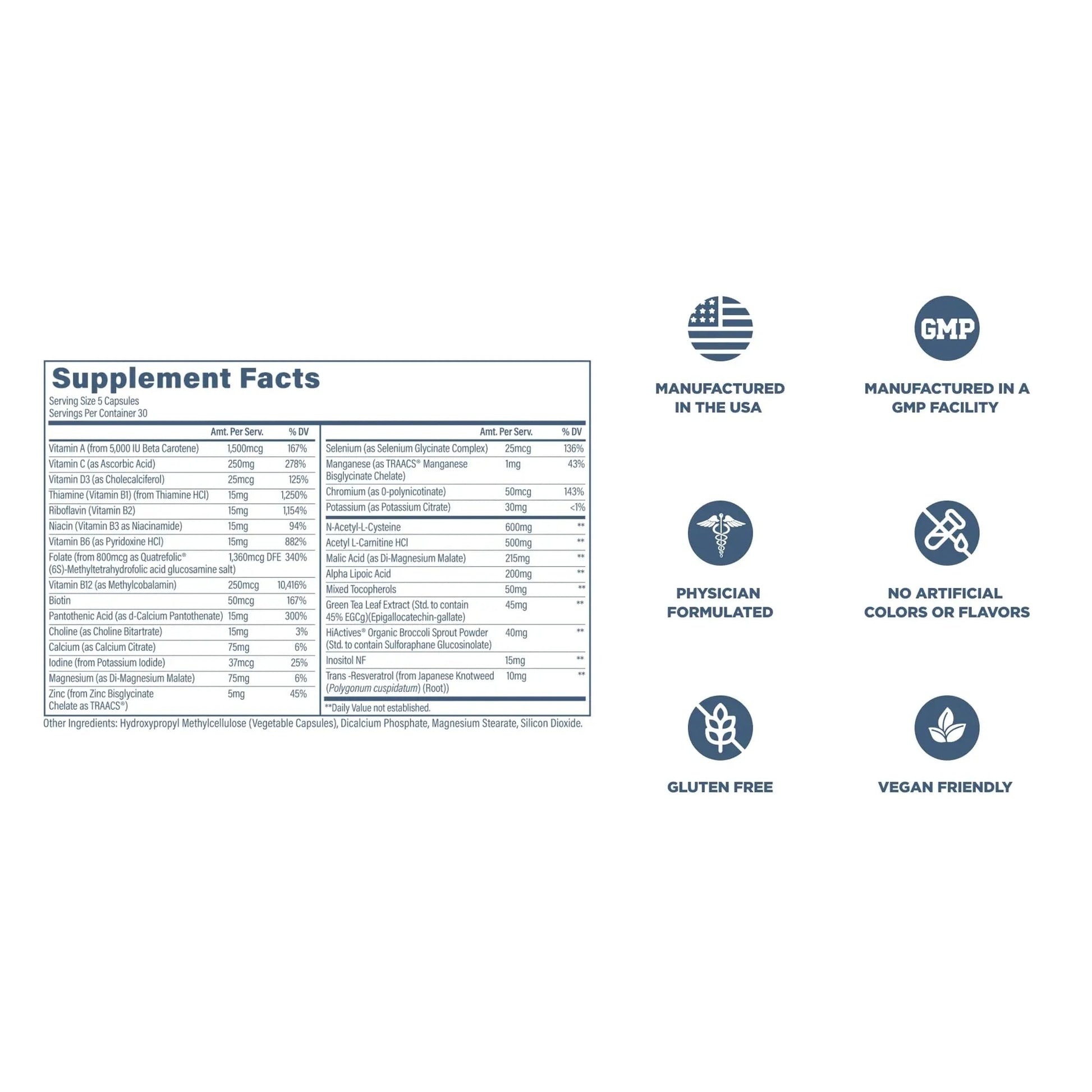 Revive MD Multi-Vitamin Supplement for Men & Women – Daily Multivitamin Supports Energy, Immunity & Overall Health with Essential Vitamins ReviveAu supplements