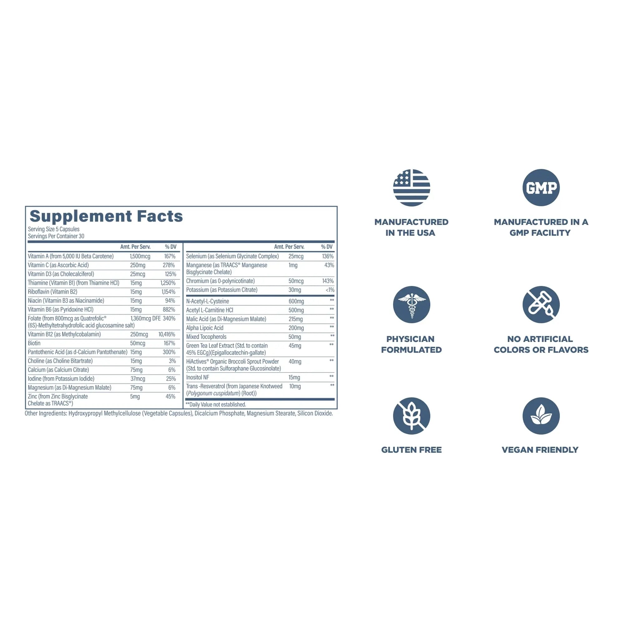 Revive MD Multi-Vitamin Supplement for Men & Women – Daily Multivitamin Supports Energy, Immunity & Overall Health with Essential Vitamins ReviveAu supplements