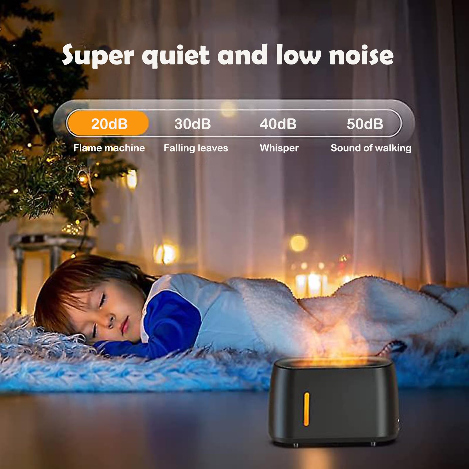 Flame Diffuser Humidifier 240ML for Essential Oils, Smart Timing with 7 Changeable Colors, Dual Mist AOSUMWITHUAu supplements