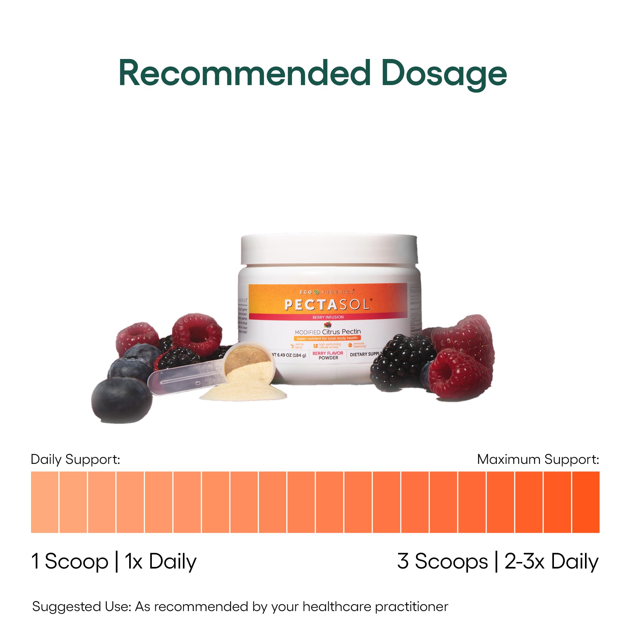 PectaSol Modified Citrus Pectin – 184g Berry Powder – Total-Body Health Supplement to Support the Heart, Immune System, Inflammation Response & Healthy Aging + Maintain Healthy Galectin-3 Levels EcoNugenicsAu supplements