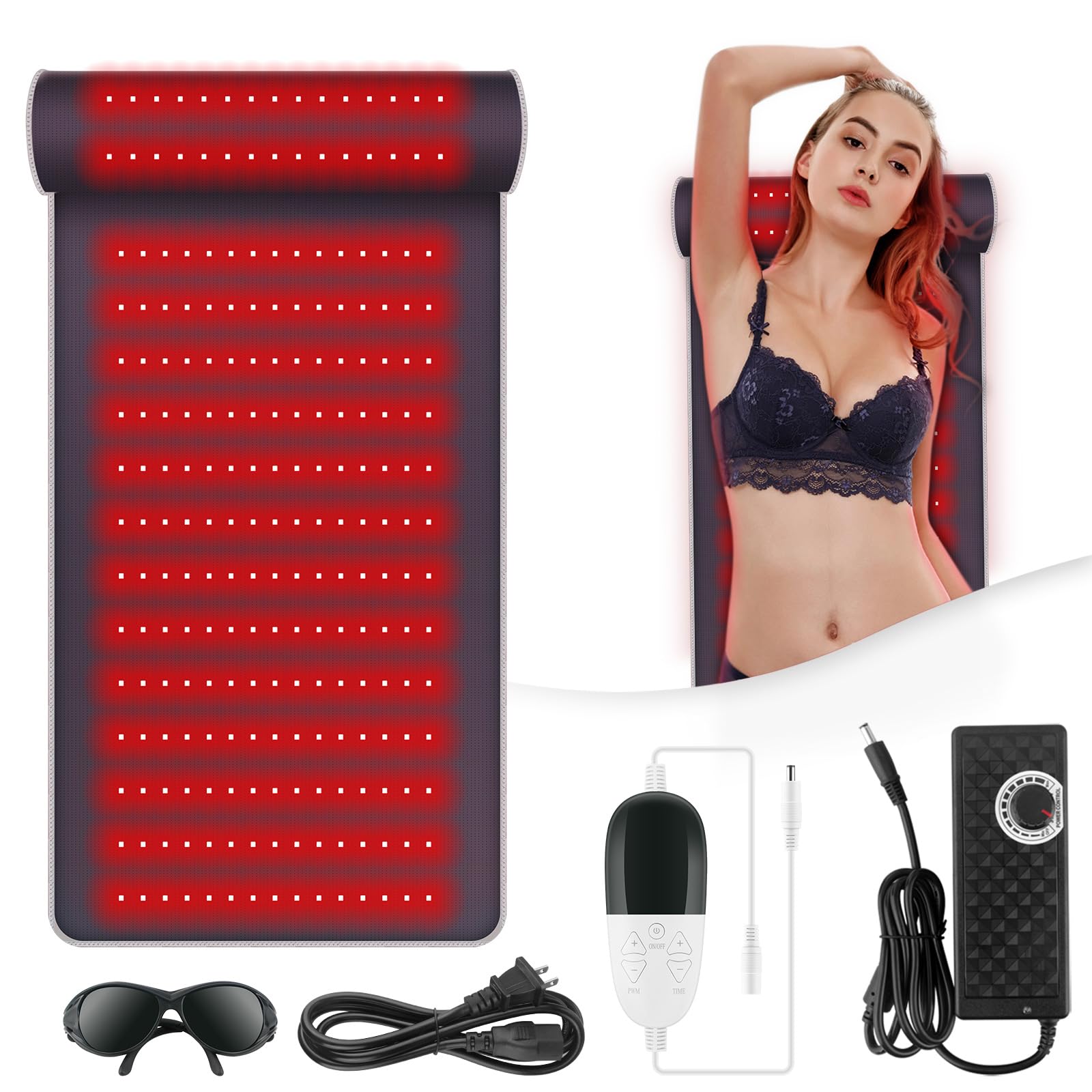 Rutollmit Red Light Therapy Mat - Experience Relaxation with 225 LEDs, 660nm Red Light RutollmitAu supplements
