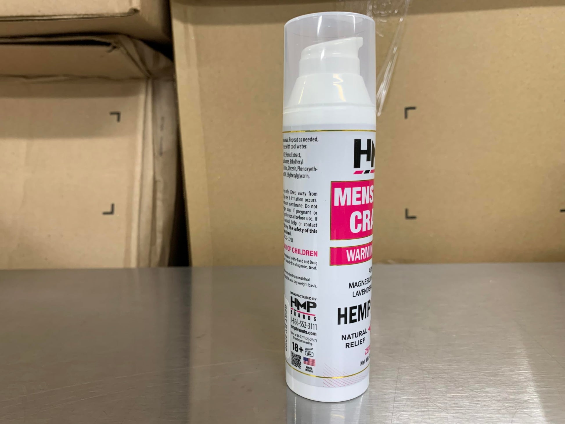 HMP BRANDS Menstrual Cramp Hemp Cream 2000MG with Menthol, Easy to Use, Natural Formula Made in USA 2.1oz HMP BRANDSAu supplements
