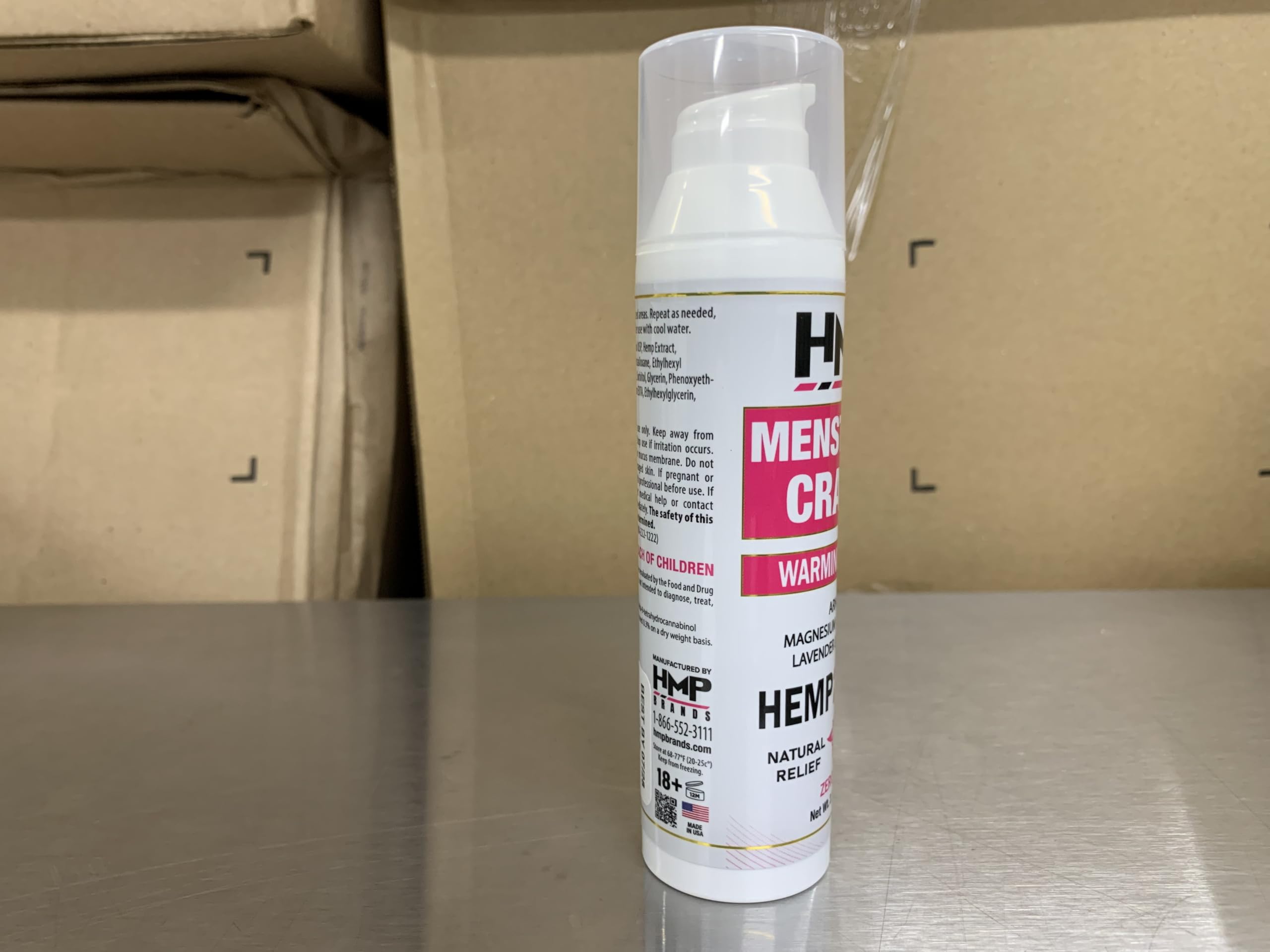 HMP BRANDS Menstrual Cramp Hemp Cream 2000MG with Menthol, Easy to Use, Natural Formula Made in USA 2.1oz HMP BRANDSAu supplements